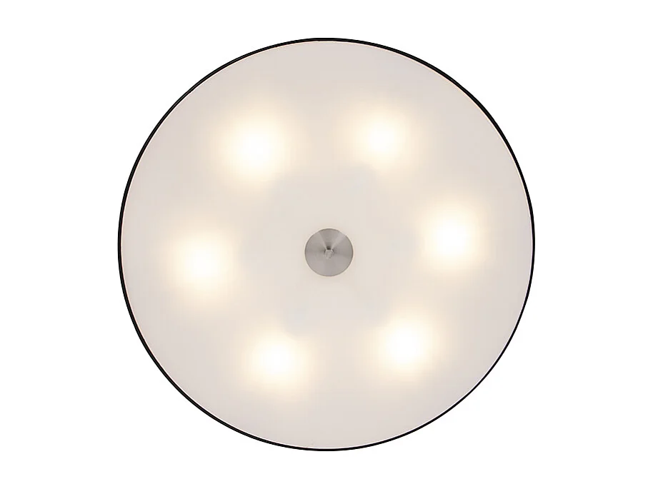 Plafonnier Country noir 70 cm - Drum