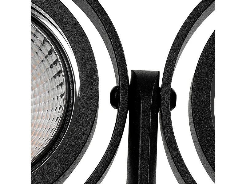 Spot moderne noir 2 lumières - Master 70