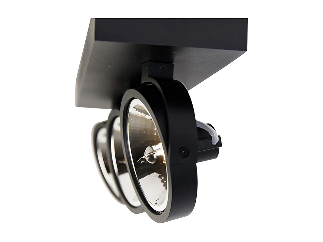 Spot design noir orientable 3 lumières - Go