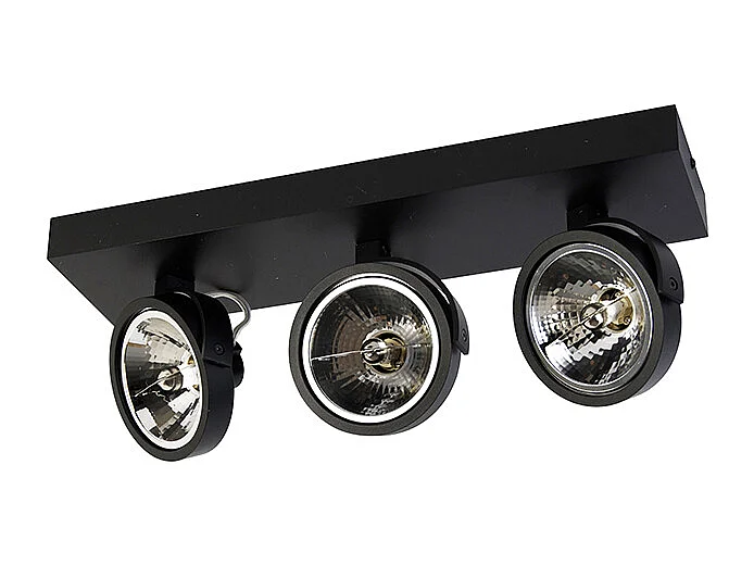 Spot design noir orientable 3 lumières - Go