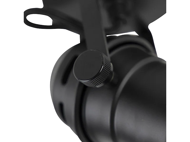 Spot industriel noir orientable et inclinable sans abat-jour - Movie