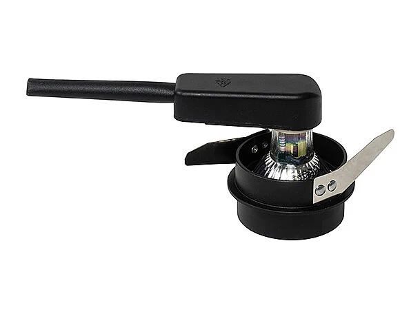 Spot encastré moderne noir avec intérieur doré - Insta