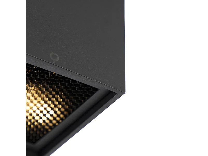 Spot design noir 2 lumières - Qubo Honey