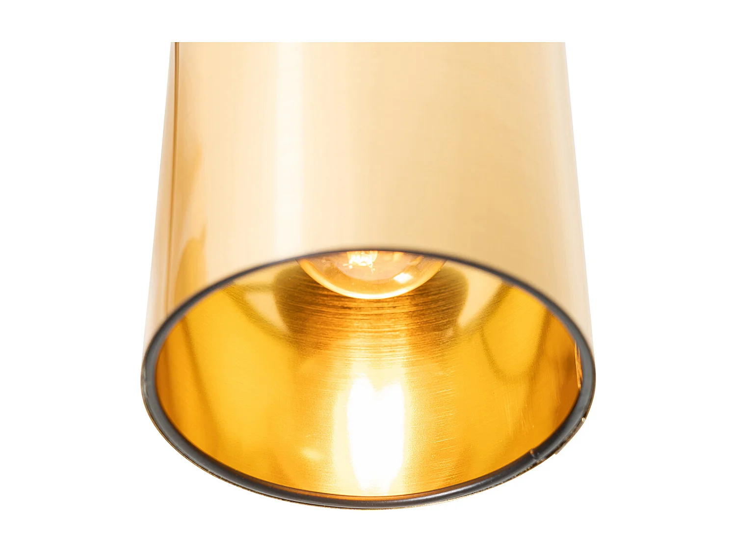 Plafonnier moderne noir avec or 6 lumières - Lofty