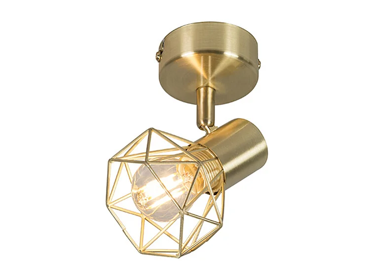 Pivotant et inclinable en laiton spot art déco - Mosh 1