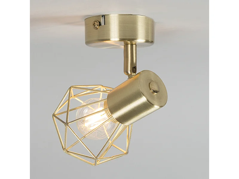 Pivotant et inclinable en laiton spot art déco - Mosh 1