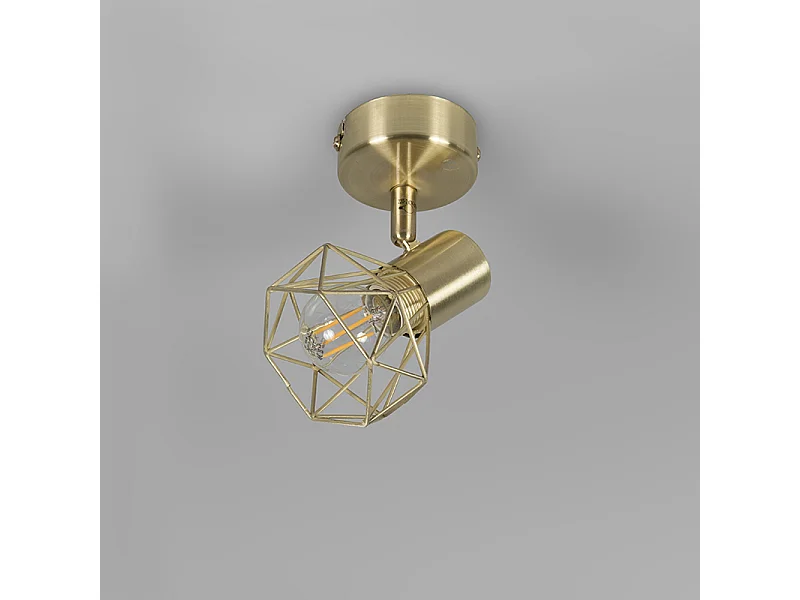 Pivotant et inclinable en laiton spot art déco - Mosh 1