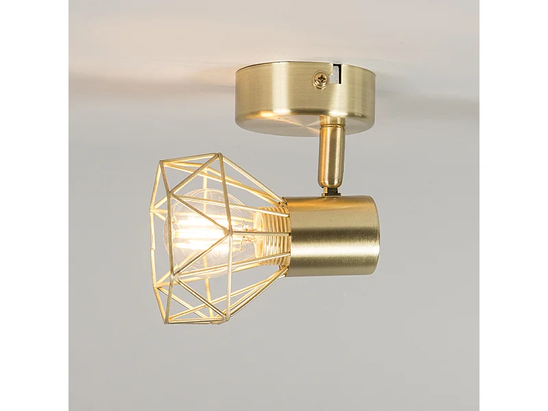 Spot Art Déco en laiton inclinable et orientable - Mosh
