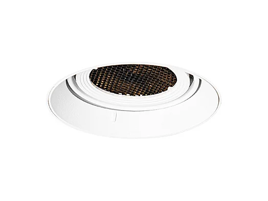 Spot encastré moderne blanc GU10 AR70 rond sans enjoliveur - Oneon Honey