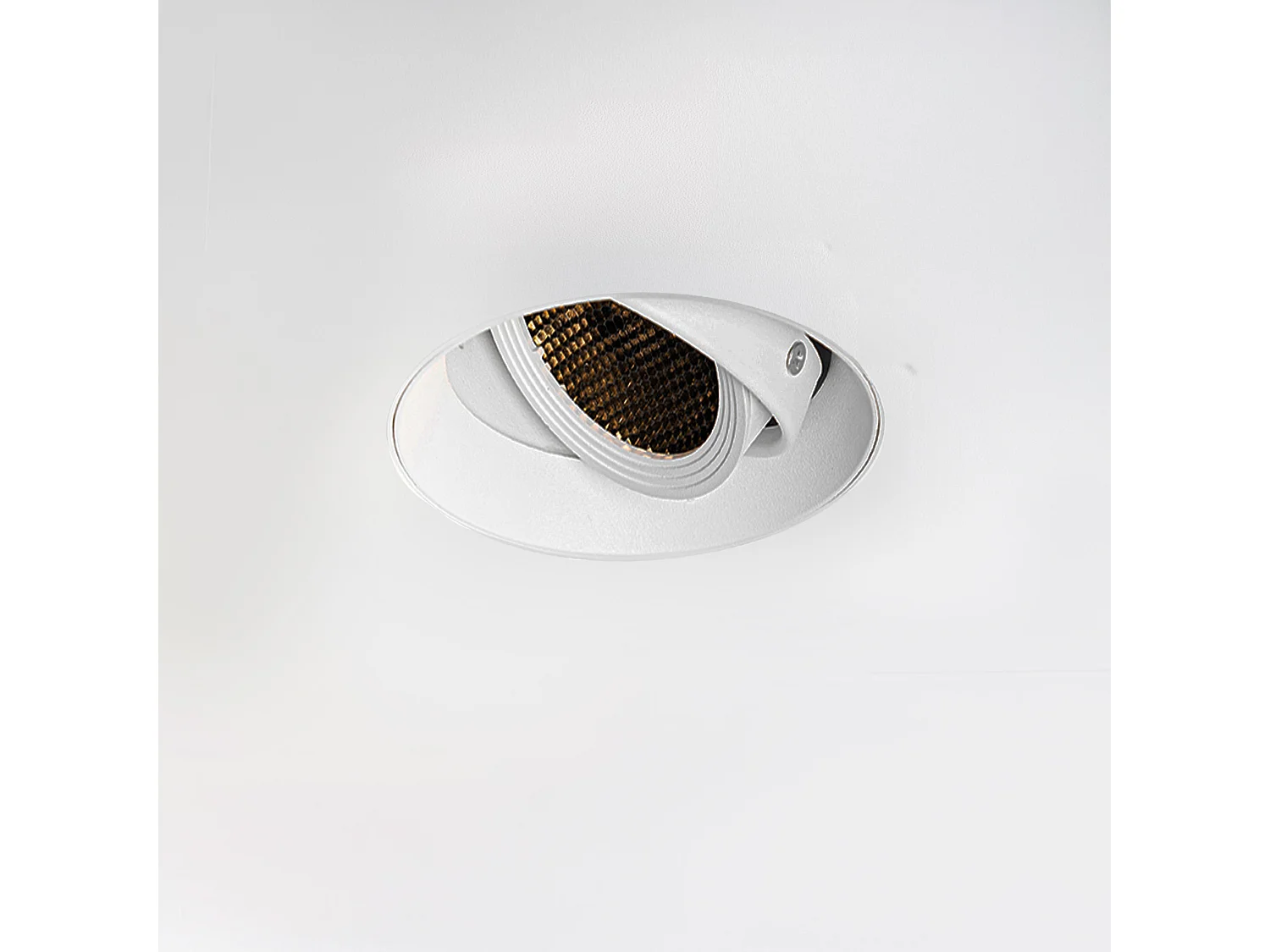 Spot encastré moderne blanc GU10 AR70 rond sans enjoliveur - Oneon Honey