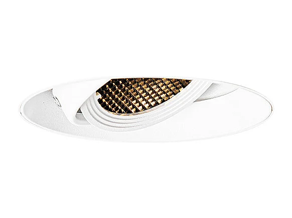 Spot encastré moderne blanc GU10 AR70 rond sans enjoliveur - Oneon Honey