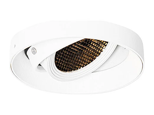 Spot encastré moderne blanc GU10 AR70 rond sans enjoliveur - Oneon Honey