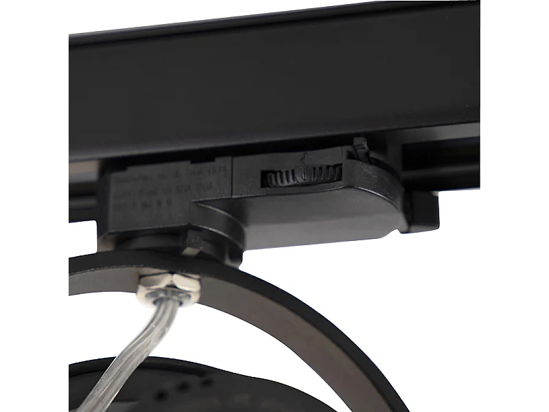 Spot sur rail LED triphasé noir 15W 2700K avec AR111 - Expert