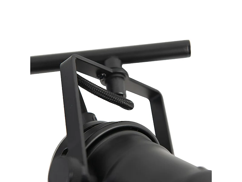 Spot intelligent noir avec WiFi GU10 2 lumières avec volets - Movie