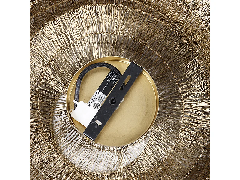 Plafonnier oriental doré 45 cm - Vadi