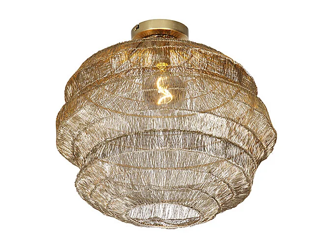 Plafonnier oriental doré 45 cm - Vadi