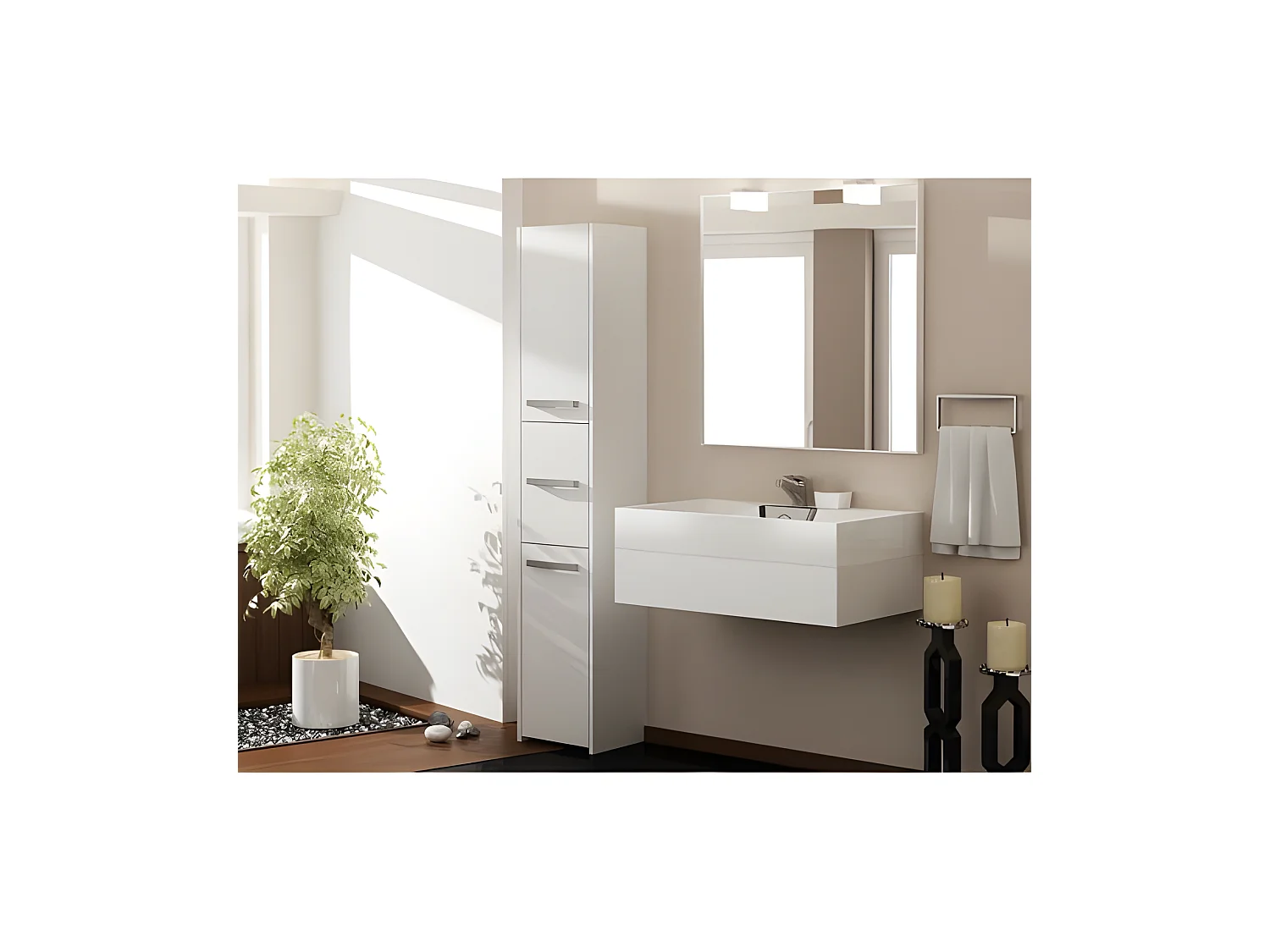 VERONA - Mueble de baño columna 30x40x170 - Mueble de baño - Mueble de baño