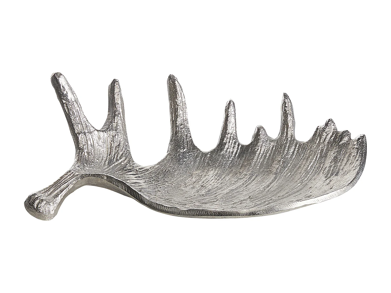 Decoratieve schaal Eland gewei CARTHAGE Metaal Zilver