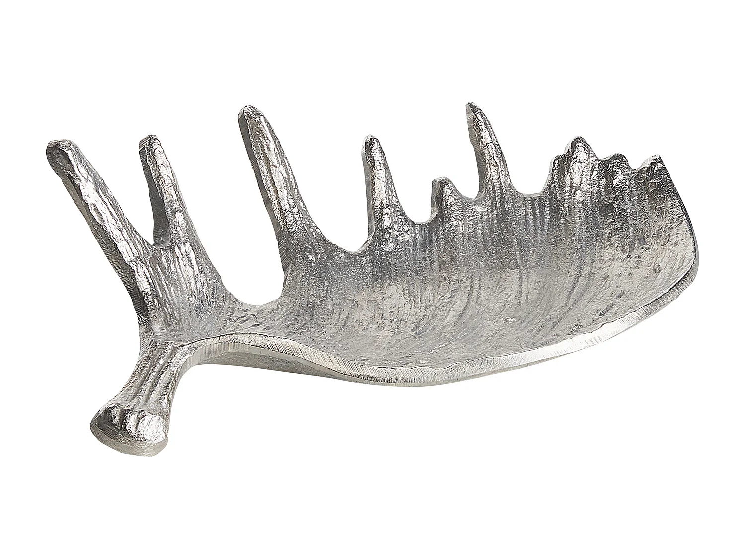 Decoratieve schaal Eland gewei CARTHAGE Metaal Zilver