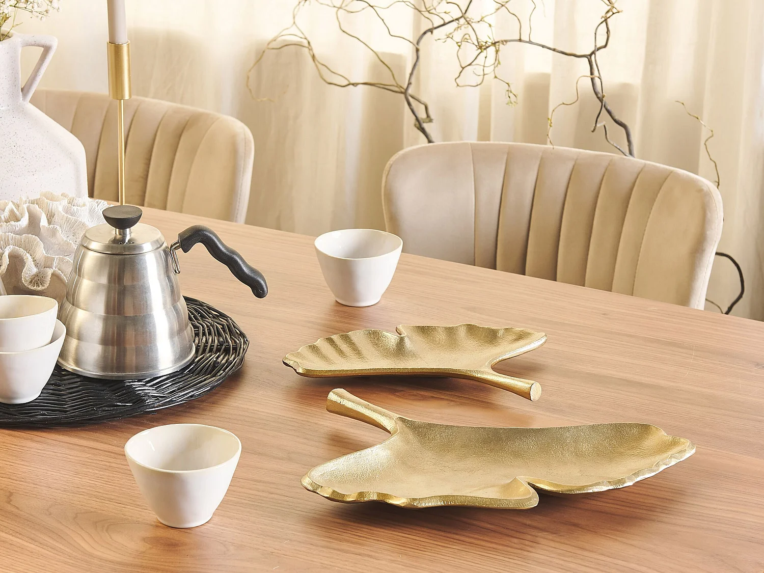 Set van 2 juwelenschaaltjes PALENQUE Metaal Goud