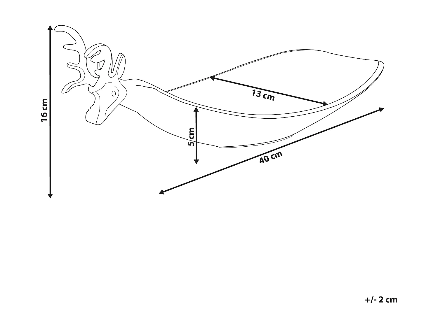 Schmuckschale Rentier ANGKOR Metall Silber