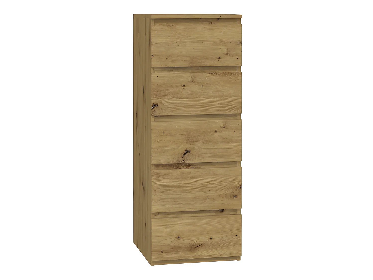 VENICE | Commode spacieuse moderne 5 tiroirs | Design minimaliste | Dimensions : 111x40x45 | Faces de tiroirs sans poignée