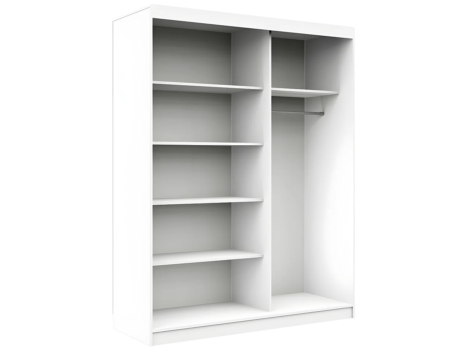 HELIA | Armario con puertas correderas + amplio espejo dormitorio pasillo salón | 200x150x60cm | Armario moderno