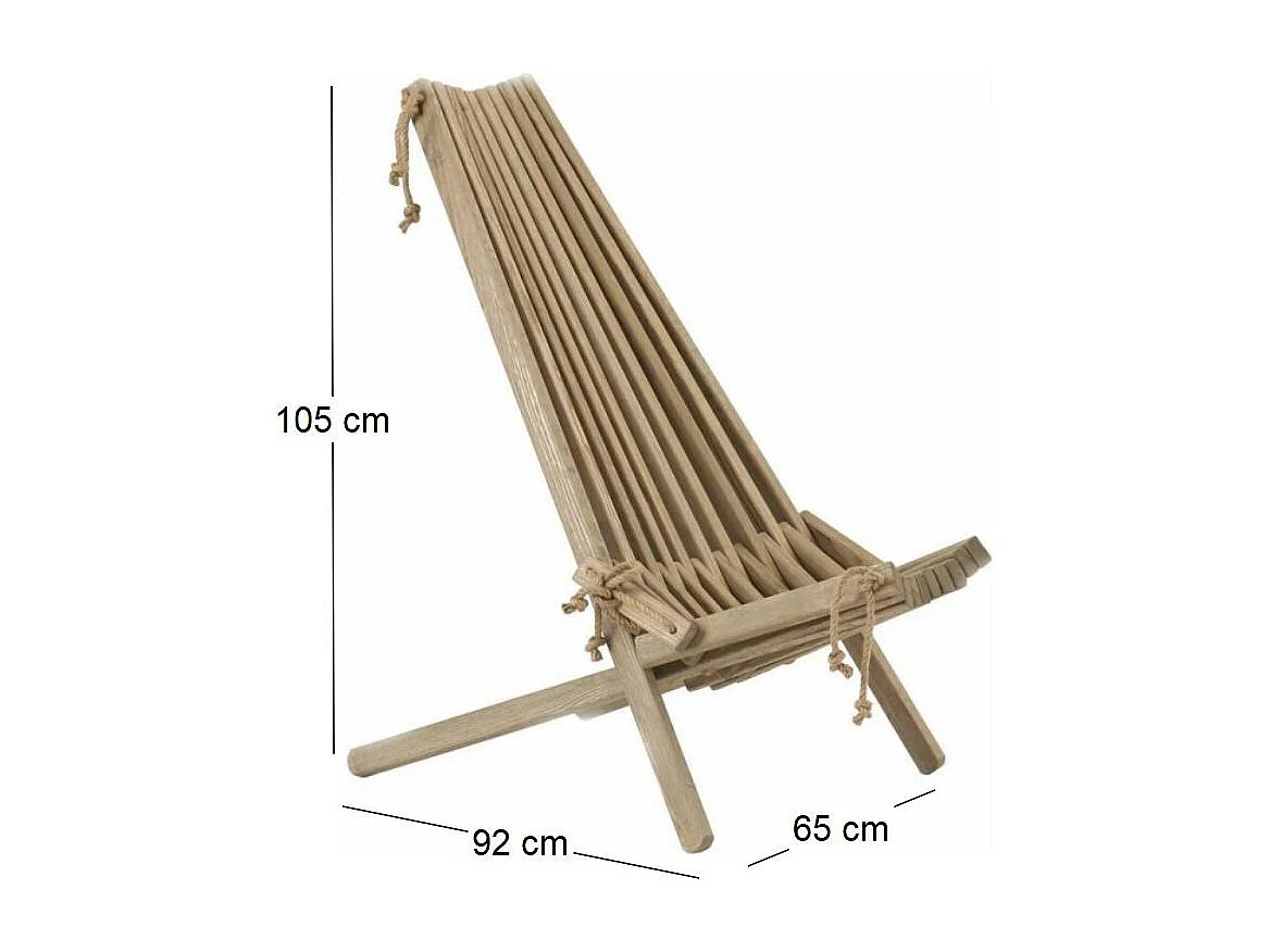 EcoChair Frêne / Gris Huilé