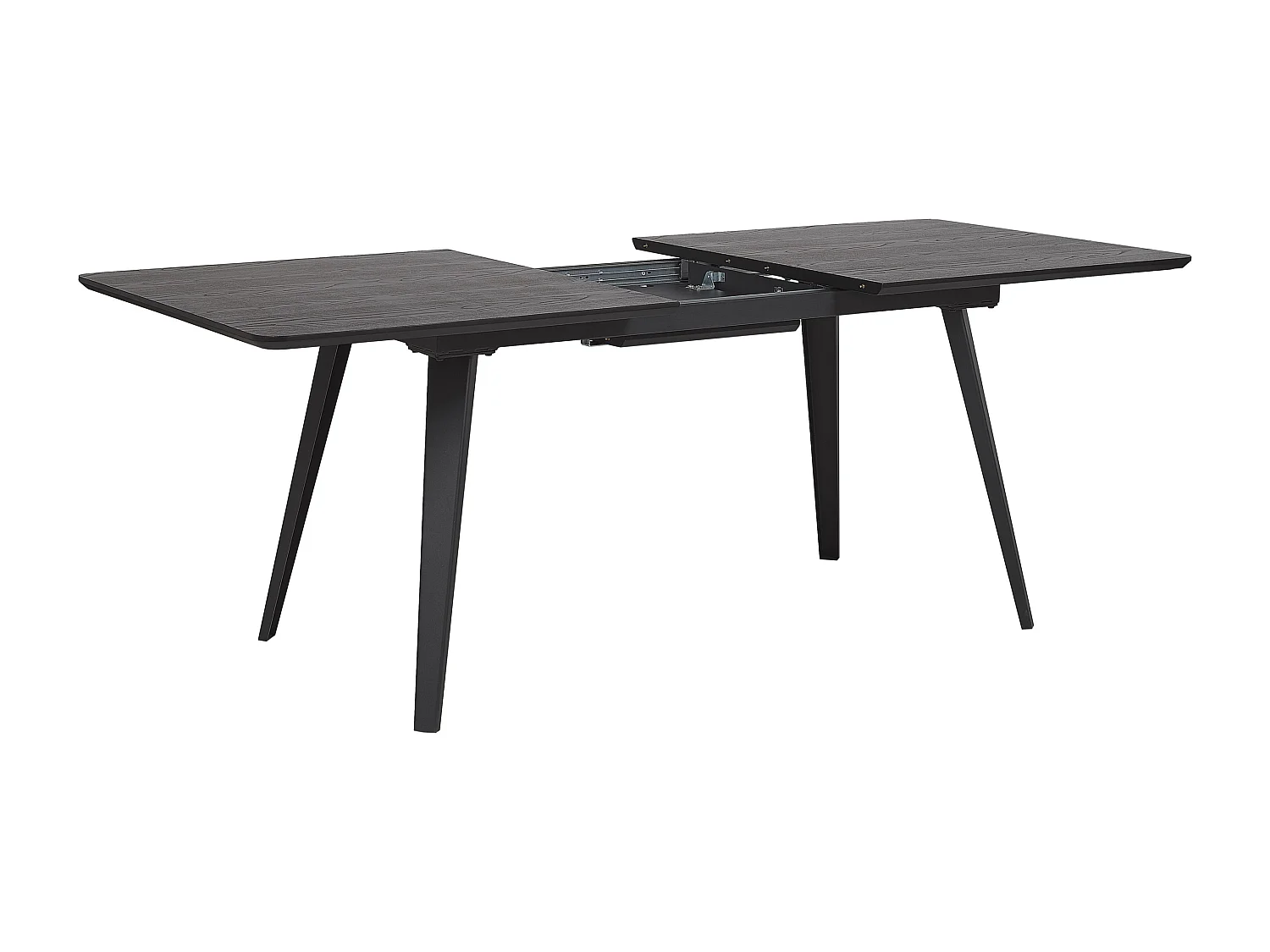 Eettafel uitschuifbaar IRVINGTON Zwart 160/200 cm 90 cm