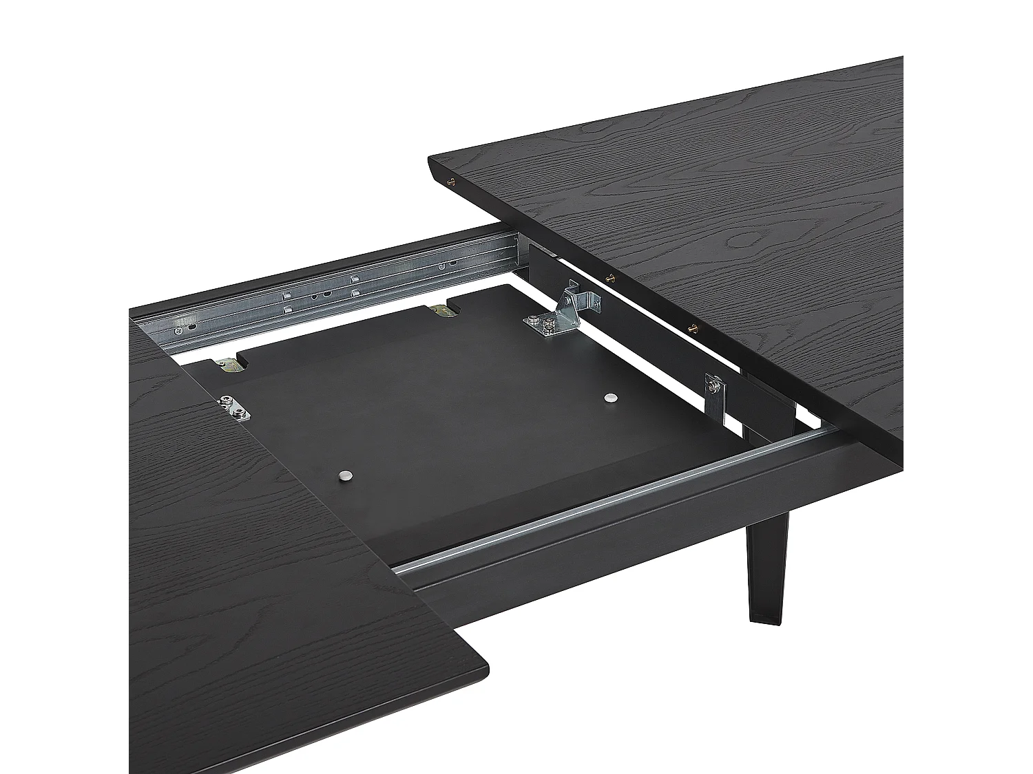 Table de salle à manger extensible IRVINGTON Noir 160/200 cm 90 cm