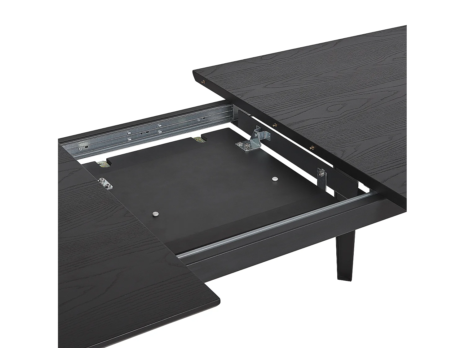 Table de salle à manger extensible IRVINGTON Noir 160/200 cm 90 cm