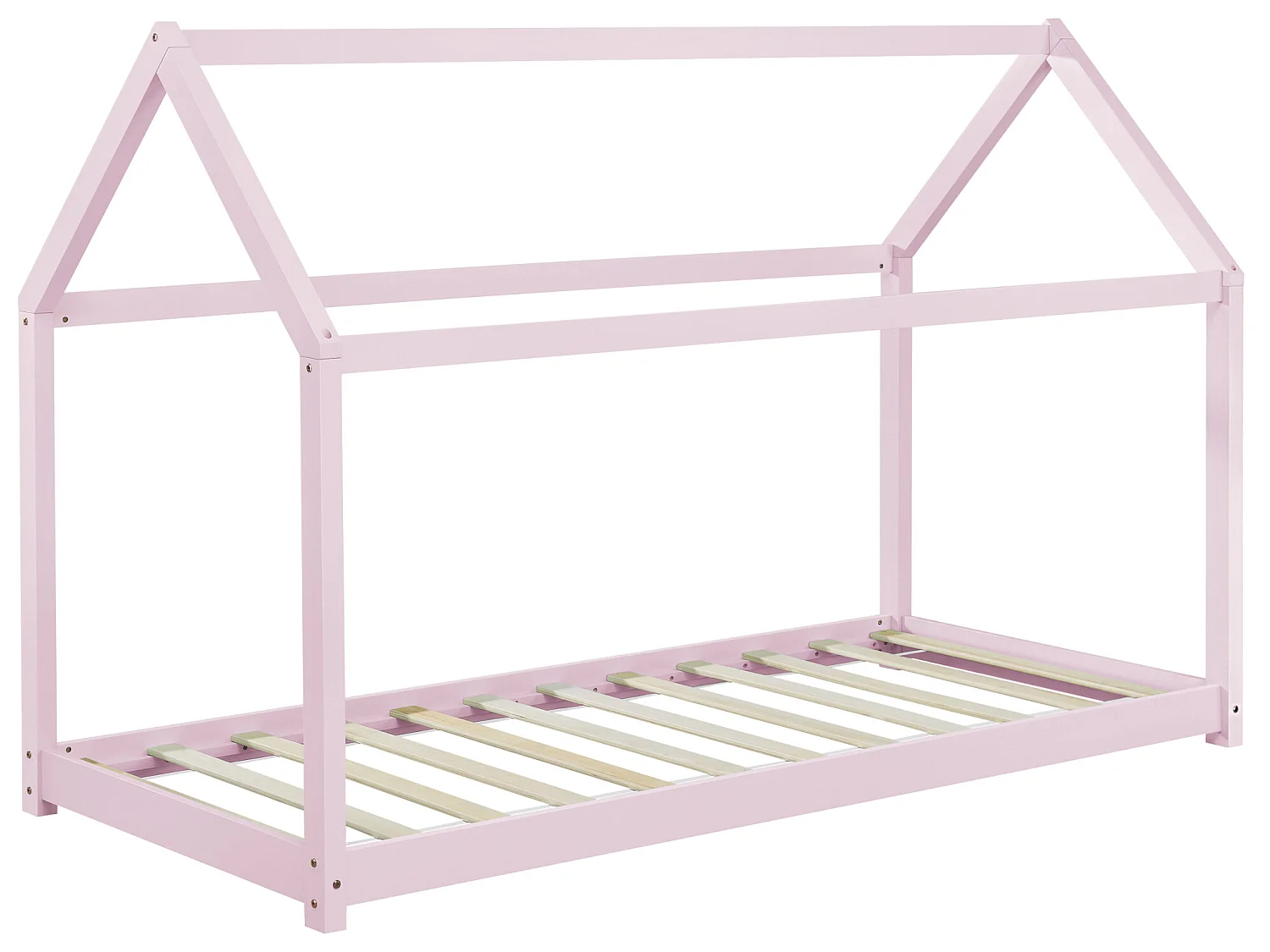 Lit Enfant Design Maison Netstal 200 x 90 cm Rose [en.casa]