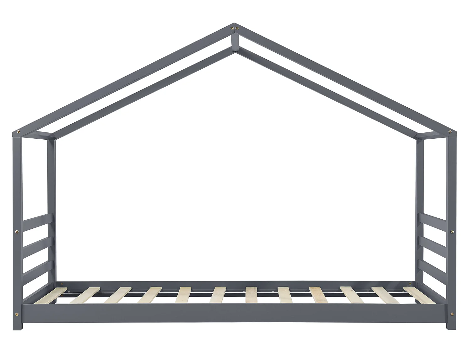 Lit D'enfant Design Maison Vardø Pin 90 X 200 Cm Gris Foncé [en.casa]