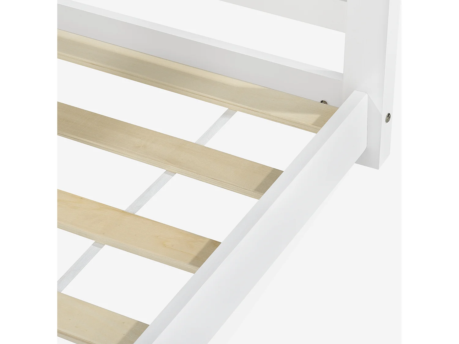 Lit D'enfant Design Maison Vardø Pin 90 X 200 Cm Blanc Mat [en.casa]