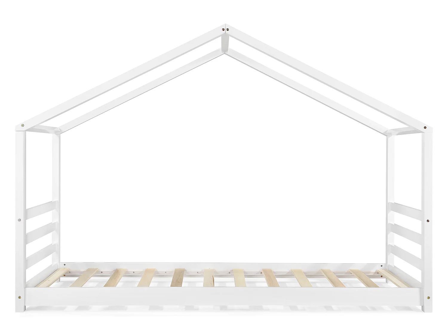 Lit D'enfant Design Maison Vardø Pin 90 X 200 Cm Blanc Mat [en.casa]