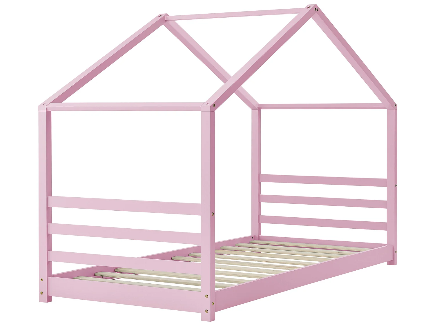 Lit D'enfant Design Maison Vardø Pin 90 X 200 Cm Rose [en.casa]