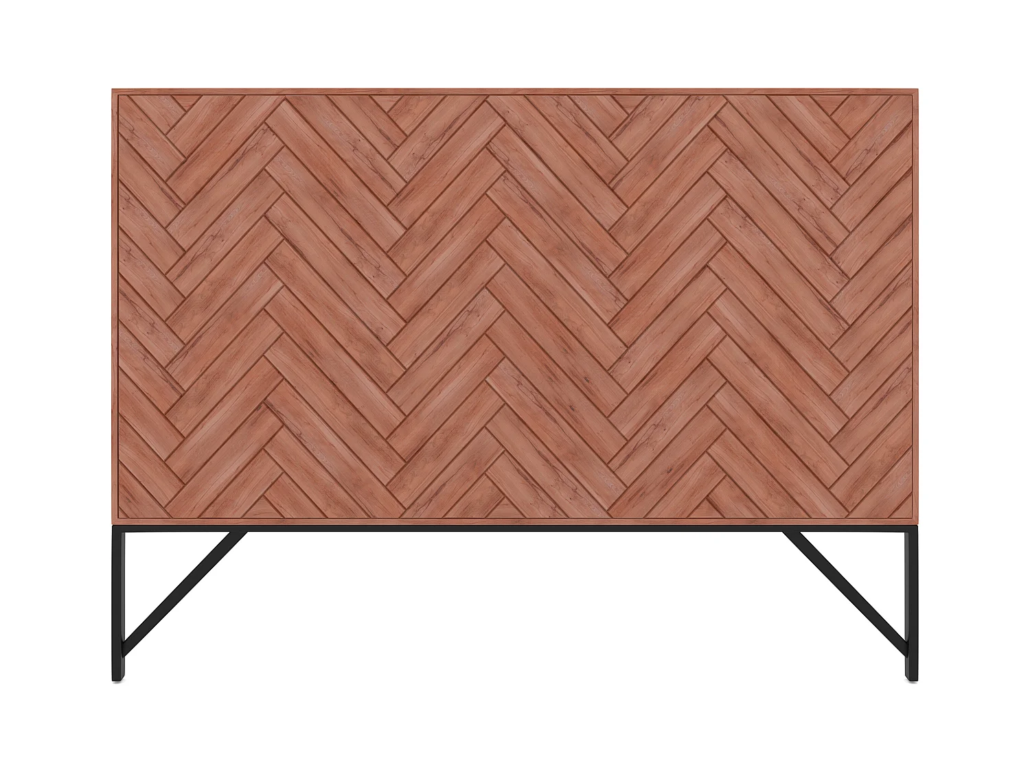 Testata 170 cm in Legno di acacia e Metallo Naturale e Nero - VEDILA