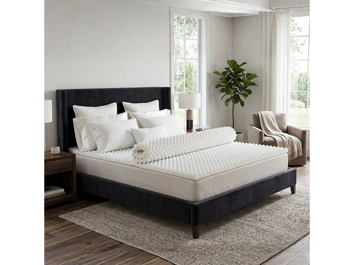 Surmatelas Nuage - Mémoire de forme + zonage de confort - 4 cm d'épaisseur