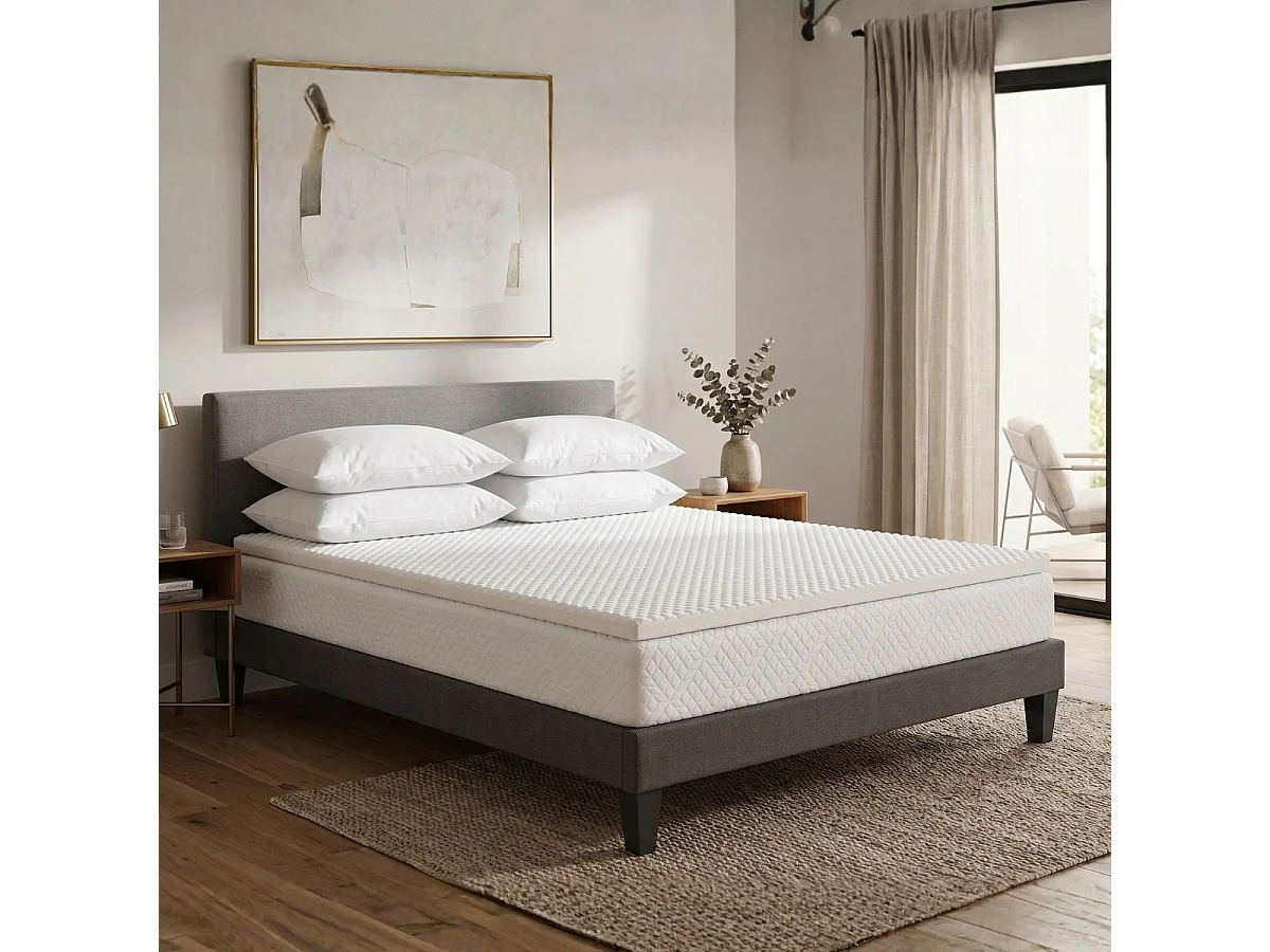 Surmatelas Nuage - Mémoire de forme + zonage de confort - 4 cm d'épaisseur
