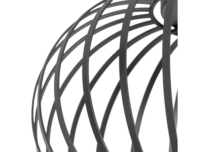 Plafonnier design noir 30 cm - Johanna