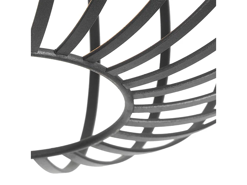 Plafonnier design noir 30 cm - Johanna