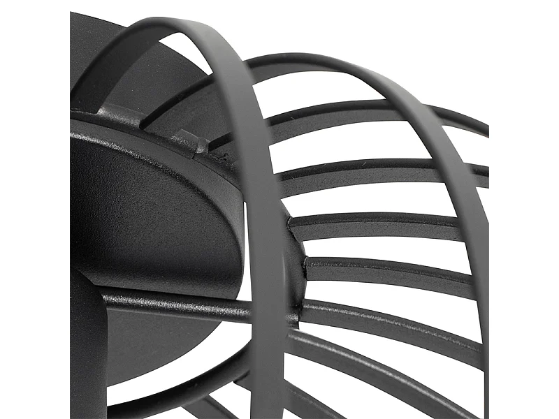 Plafonnier design noir 30 cm - Johanna