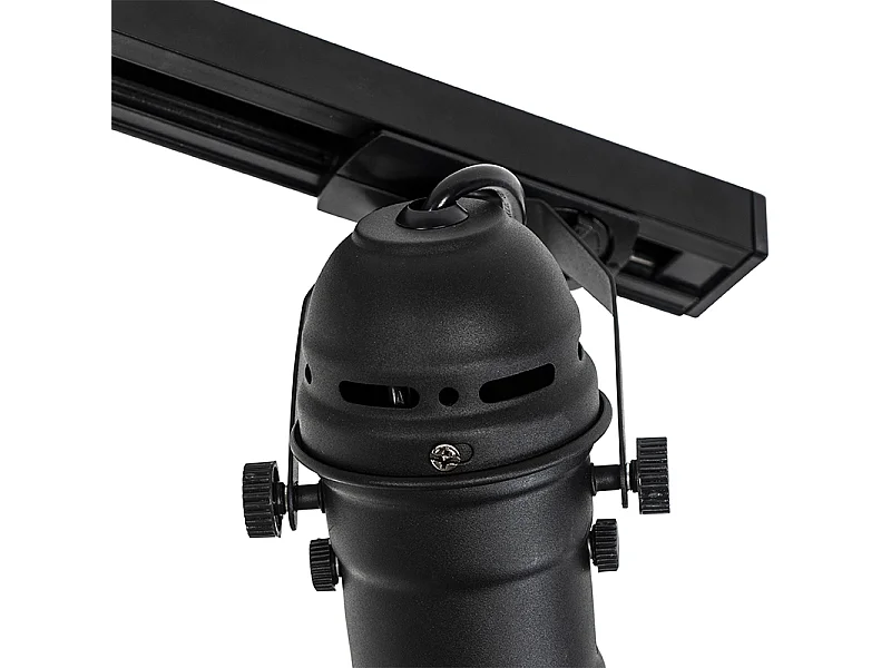 Système sur rail avec 3 spots noirs - Movie