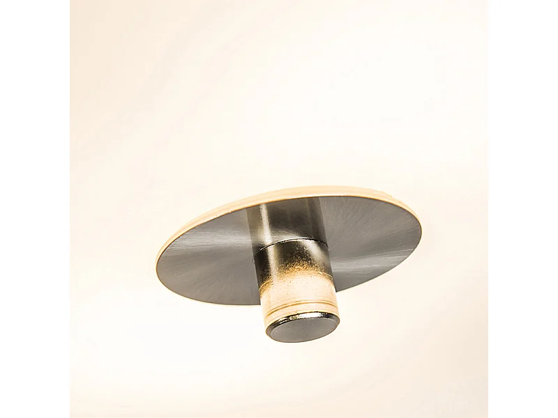 Plafonnier rural blanc 30 cm - Drum Jute