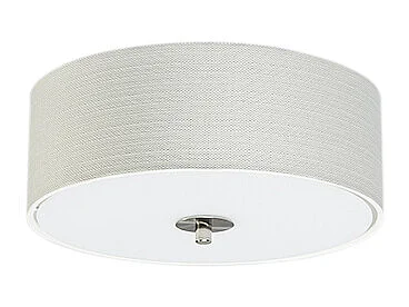 Plafonnier rural blanc 30 cm - Drum Jute