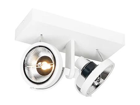 Spot moderne blanc 2 lumières - Master 111