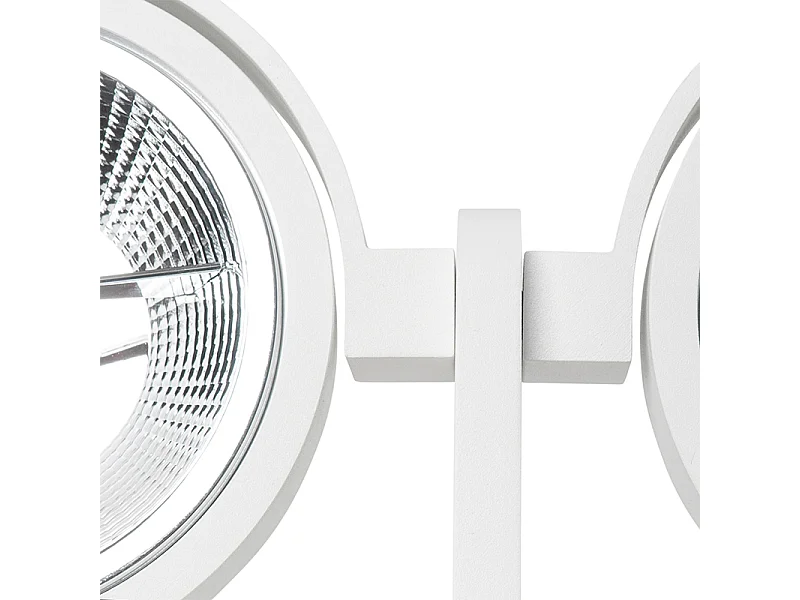Spot moderne blanc 2 lumières - Master 111