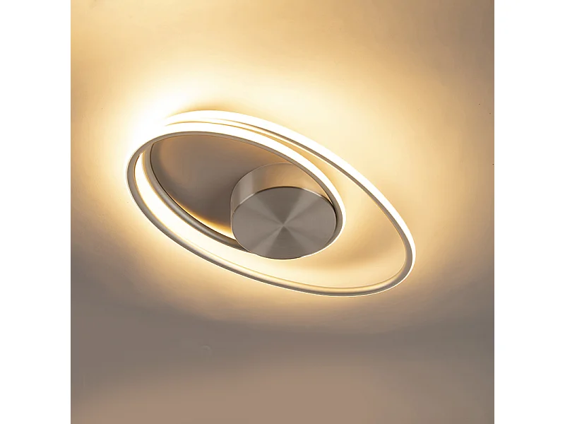 Plafonnier design en acier avec LED 3 étapes dimmable - Rowan