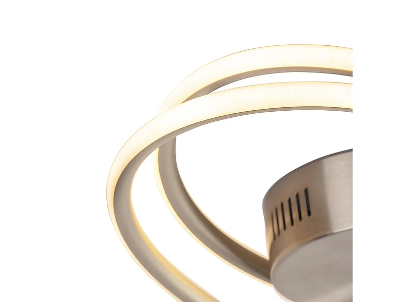 Plafonnier design en acier avec LED 3 étapes dimmable - Rowan