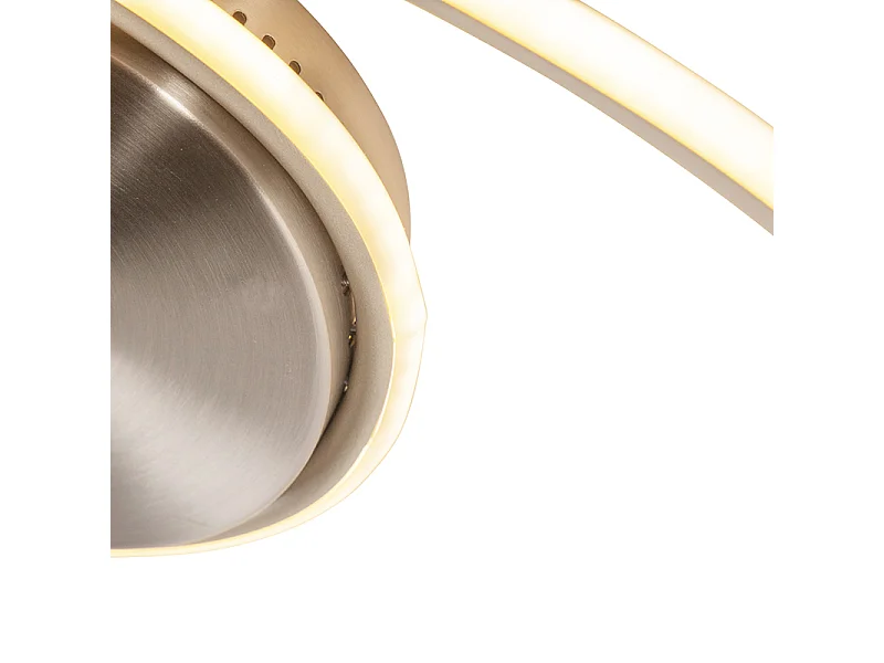 Plafonnier design en acier avec LED 3 étapes dimmable - Rowan